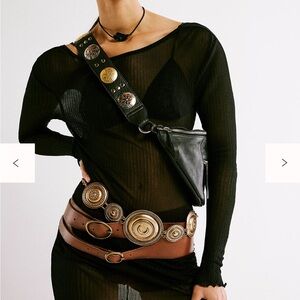 Free People Black Sling Bag